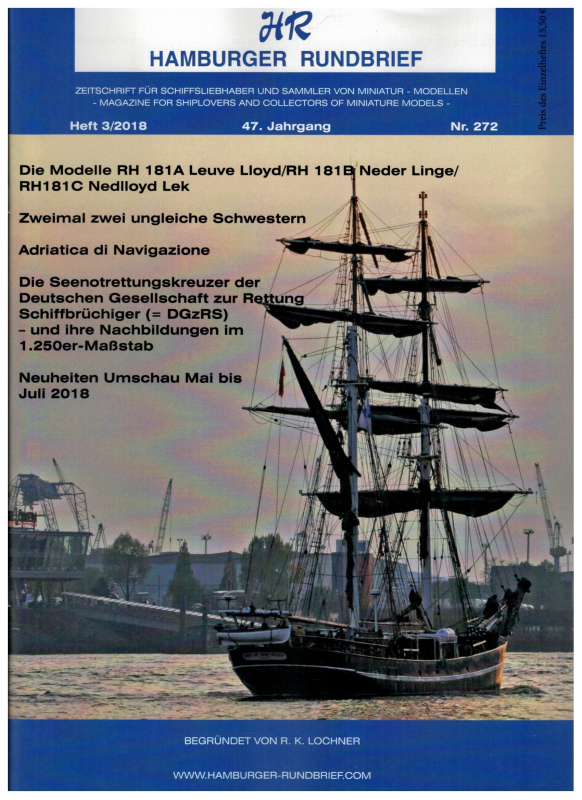 Nr. 272 Heft 3-2018 47. Jahrgang; Hamburger Rundbrief (1 St.)